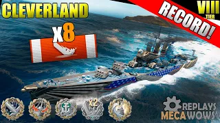 Cleveland 8 Kills & 221k Damage | World of Warships Gameplay 4k