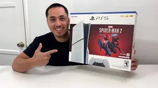 PS5 Slim SpiderMan 2 Bundle Unboxing & Reaction!