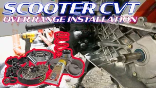 Scooter CVT transmission | Over Range Installation