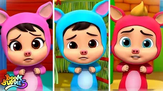 Three Little Pigs Story | Cartoon Stories for Children | Fairy Tales | Pretend and Play | Kids Tv