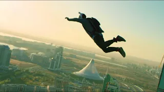 Первый BASE jumping в Казахстане. Прыжок с небоскреба в Астане