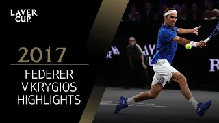 Roger Federer v Nick Kyrgios highlights (Match 12) | Laver Cup 2017