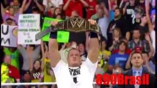 WWE Raw 01/07/2013 John Cena Vs Alberto Del Rio Highlights HD