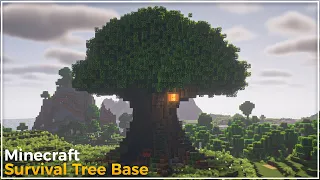 Minecraft: How To Build A Giant Tree Base | Large Survival Base Tutorial