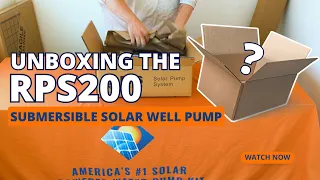 Solar Well Pump Kit Unboxing | RPS 200 / RPS 400 Submersible Water Pump | DIY Install