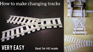 How to make train track changer easily | For HO scale train model