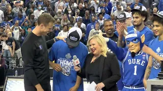 Full Duke 2023 ACC Tournament Trophy Ceremony