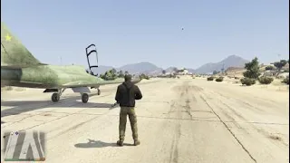 GTA 5 Угнать самолет истребитель с военной базы