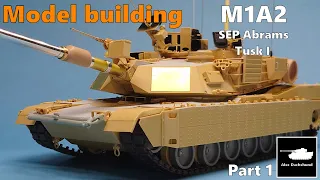 M1A2 SEP Abrams Tusk I -1/35 Meng- Tank Model - Part 1 [ building ] #scalemodel #modelmaking #プラモデル
