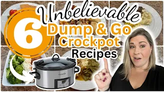 6 UNBELIEVABLE Dump & Go CROCKPOT Dinners that are SIMPLE and AMAZING!