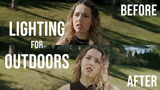 How to Light Outdoor Daylight (With No Lights) | Cinematic Lighting