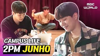 [C.C.] 2PM JUNHO's college life! Eating at school, practicing acting #2PM #JUNHO #CHANSEUNG