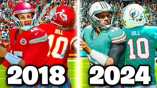 Scoring A Touchdown With Hill & Mahomes Together In EVERY Madden!