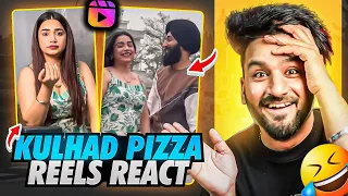 Kulhad Pizza ਦੀਆ REELS ਦੇਖਲੋ 😅 । Roast ਨਹੀਂ ਹੈ 🤣Aman Aujla