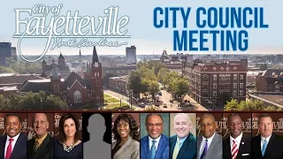 Fayetteville City Council Meeting -  May 14 2018