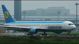 Uzbekistan Airways Boeing 767-300ER UK67005 Takeoff from Narita 16R