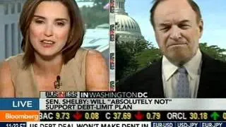 Sen. Shelby Discusses His "No" Vote on the Debt Ceiling with Bloomberg's Margarent Brennan