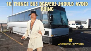 10 things a bus driver should never do