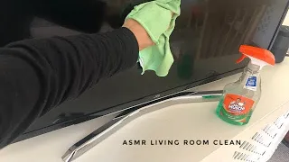 ASMR living room cleaning and wiping, dusting | no talking, unintentional