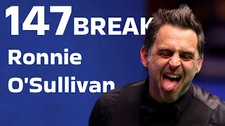 A brilliant 147 break from Ronnie O'Sullivan that amazed the whole world!