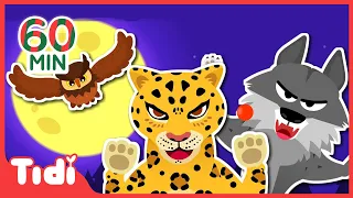 Hunters in the Night +more 60M | Who Is the Strongest? | Animal Nursery Rhymes & Kids Songs