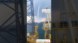 Today Qatar Waterspout ll Qatar Weather 🌧️ ll #shorts #waterspout#rain #qatar #viral #reels#tornado