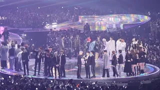 181201 방탄소년단(BTS)워너원,여자친구,아이콘,여자아이들,마마무 전출연진 엔딩 (Ending) [4K] 직캠 by Mera