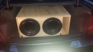 Audiopipe BDC4 12's d2 on a Taramps Smart Bass 3k (no rights to the music playing)