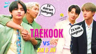 Namjoon & Jin can't stop Taehyung & Jungkook EXPOSING themselves [Taekook Moments]