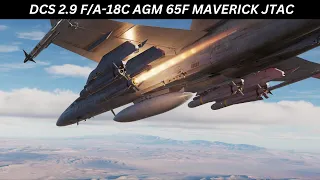Precision Strike: F/A-18 Hornet AGM-65 Maverick Missile Engagement | DCS World JTAC Coordination