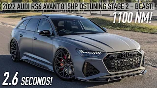 THE PERFECT RS6? 2022 815HP AUDI RS6 AVANT QSTUNING STAGE 2 - 1100NM 2.6 SEC BEAST - In Detail 4K