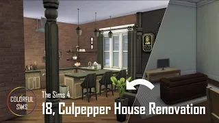 BLACK & BROWN Interior Apartment | 18 Culpepper Renovation | The Sims 4 | No CC | Stop Motion Build