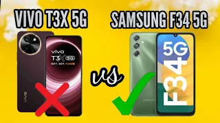 VIVO T3 X 5G vs SAMSUNG F34 5G FULL COMPARISON