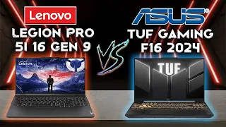 Legion Pro 5i 16 Gen 9 vs TUF Gaming F16 (2024) | Best of of Entry Gaming Laptops | Tech compare