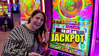 WON An INCREDIBLY HUGE JACKPOT in Atlantic City on Golden Gong!