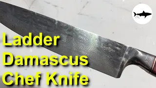 Forging an Amazing Ladder Damascus Chef Knife