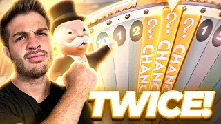 I Hit Back to Back CHANCES on MONOPOLY LIVE *TWICE* ?!