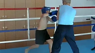 Тренировка по боксу  05.07.2006 г.  ЗТУ Владимир Васильевич  Кленин