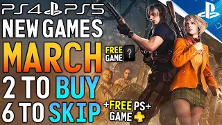 2 NEW PS4/PS5 Games to BUY and 6 to SKIP in March 2023 - New FREE Game, Free PS Plus Game + More!