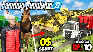 Start with $0 and HORSE on FLAT MAP🚜ep.10