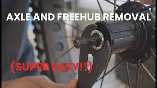 How to Remove Your eBike's Rear Freehub & Axle EASILY