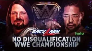 WWE Backlash  AJ Styles VS Shinsuke Nakamura for the WWE Championship Full Match