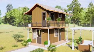 Gorgeous Tiny House with Balcony Design Idea (3x6 Meters Only) | Exploring Tiny House