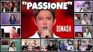 "PASSIONE" BY DIMASH REACTION COMPILATION
