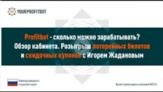 Profitbot. Сколько можно зарабатывать. Обзор кабинета, 24/12/2020