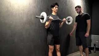 EZ BAR BICEP CURL TUTORIAL - DMPT