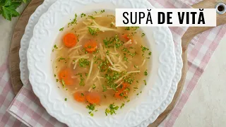 Cum să faci cea mai bună supă din rasol de vită cu tăieței