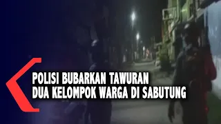 Polisi Bubarkan Tawuran Dua Kelompok Warga