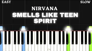 Nirvana - Smells Like Teen Spirit | EASY Piano Tutorial + [ FREE MIDI FILE DOWNLOAD ]