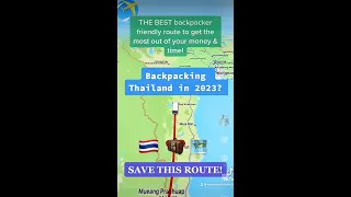 Backpacking THAILAND in 2023 🇹🇭 Route idea! #thailandtravel #thailand #backpacking #southeastasia